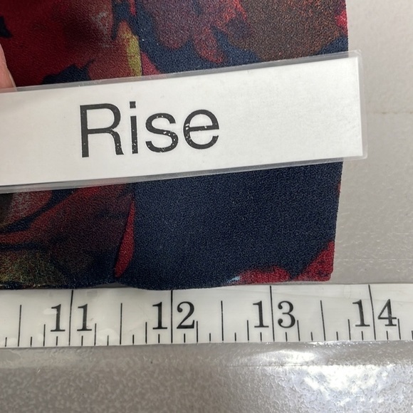 Leith Pants Blue Red Floral Palazzo Wide Leg Pull On Size XS - Picture 6 of 11